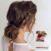 Unique Bargains Christmas Hair Clips Star Elk for Christmas 3.54"x2.36" Red White 1 Pc - 2 of 4