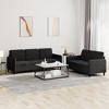 vidaXL Sofa Set Accent Couch Sectional Sofa for Living Room 2 Piece Velvet - 2 of 4