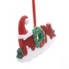 This Little Piggy 2.75 In Mom Glittered  Santa Hat Diy Personalization Tree Ornaments - 2 of 2