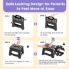 Itopfox Folding Step Stool with Non-Slip Surface & Carry Handle Sturdy Foot Stool for Kids, Toddlers & Adults Compact Foldable for Kitchen, Bathroom - 4 of 4
