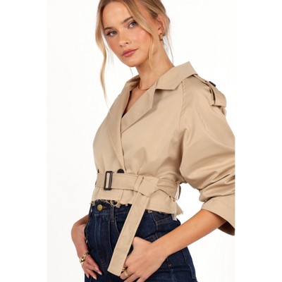 Petal and Pup Izzi Crop Trench Jacket