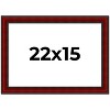 PosterPalooza | Weathered Red Picture Frame - UV Acrylic, Backing Board, Hanging Hardware Included - 2 of 4