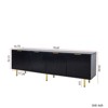 FONTOI TV Stand with Storage Drawers for Televisions up to 80", Media Entertainment Center, Storage Console Table for Living Room, Black, - 3 of 4
