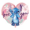 Girl's Lilo & Stitch Love You Tropical Heart Cropped T-Shirt - 2 of 3