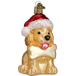 Old World Christmas Blown Glass Ornament for Christmas Tree, Jolly Pup - 1 of 3