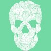 Women's Design By Humans Sketchy Owl Skull By Dinny Racerback Tank Top - 2 of 3