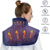 Acekool Weighted Heating Pad for Neck and Shoulders, Adjustable Heat, Magnetic Clasp, Machine Washable - 3 of 4