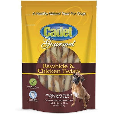 Cadet Chicken & Rawhide Twists (14 Pack)