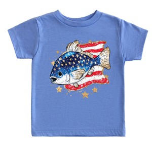 The Juniper Shop Patriotic Fish Toddler Short Sleeve Tee - 1 of 4