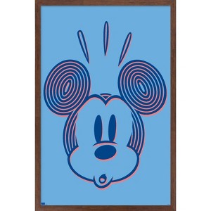 Trends International Disney Mickey Mouse - Lines Framed Wall Poster Prints - 1 of 4