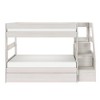 Modern Farmhouse Twin Over Twin Bunk Bed With Staircase and Trundle - 3 of 4