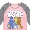 Girls' - Star Wars - Easter Logo Shirt Tail Raglan Graphic T-shirt - 2 of 4