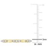 EVERLY JEWELRY | Yellow Plated Sterling Silver 1/10 CT TW Diamond Fashion Ring - 4 of 4