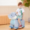 VisioGear Kids Ride on Animal, Tyrannosaurus Ride on Toy with Wheels, Foot Pedal, for Girls Boys Aged 18-36 Months, Blue, 29.9"*13.4"*18.5" - 4 of 4
