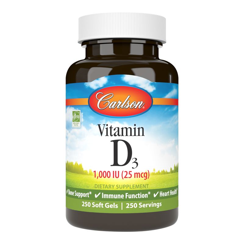 Carlson - Vitamin D3, 1000 IU (25 mcg), Cholecalciferol, Immune Support, 1 of 7