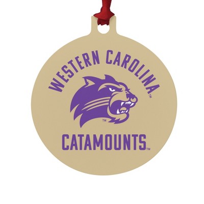 Western Carolina Catamounts Aluminum Holiday Christmas Tree Ornament