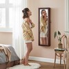 SONGMICS 6 LEDs Mirror Jewelry Cabinet, 47.2-Inch Tall Wall/Door Mounted Jewelry Armoire Organizer - 2 of 4