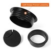 Unique Bargains Desk Plastic Cable Hole Cover Grommet Black 4Pcs - 4 of 4
