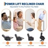 Power Lift Recliner Chair for Elderly, Oversized Electric Lift Chair with Heat and Massage, Corduroy Adjustable Recliner - 3 of 4
