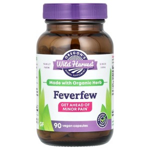 Oregon's Wild Harvest Feverfew, 90 Vegan Capsules (300 mg per Capsule) - 1 of 3
