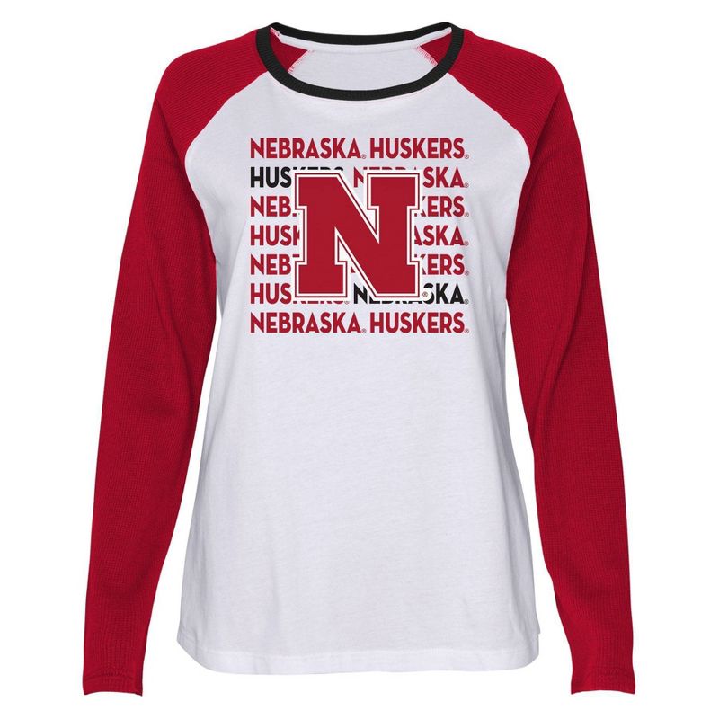NCAA Nebraska Cornhuskers Girls&#39; Long Sleeve T-Shirt, 2 of 4