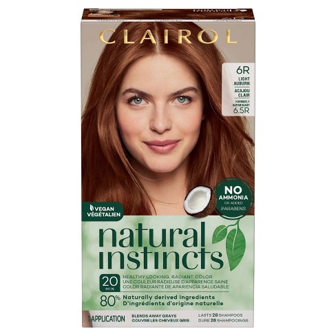 Clairol Nice'n Easy Permanent Hair Color Cream Kit - 6r Light Auburn :  Target