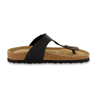 CUSHIONAIRE Women's Leah Cork Footbed Sandal With +Comfort