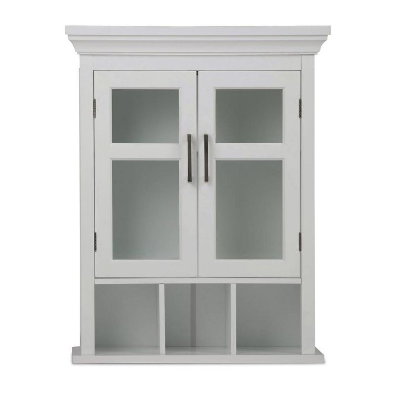 Hayes Two Door Wall Bath Cabinet with Cubbies White - WyndenHall, 4 of 12