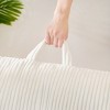 NicBex Modern 41.33" Bean Bag Chair with Armrests, High-Resilience Lazy Sofa, Comfy Chair for Dorm, Living Room, Bedroom, White - 3 of 4