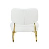 Vynxaria Ergonomic PU Cushioned Rocking Chair with Gold Metal Legs - Stylish Comfort for Any Room - 2 of 4