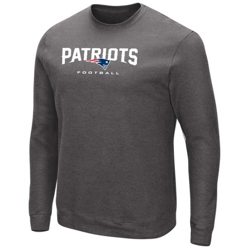 NFL Mens Large Gray New England Patriots Long Sleeve Shirt