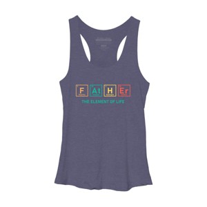 Women's Design By Humans Dad Handsome, Charming, See Also ATM By Racerback Tank Top - 1 of 2