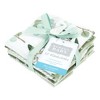 Hudson Baby Infant Girl Flannel Washcloths, Eucalyptus 12Pk, One Size - 2 of 4