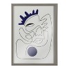 Kate and Laurel Blake El Ray Framed Printed Glass by Shatha Al Dafai, 18x24, Gray - 2 of 4