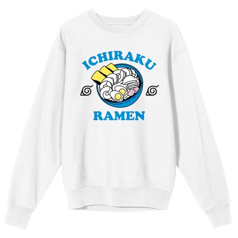 Naruto Shippuden Ichiraku Ramen Bowl Juniors White Long Sleeve