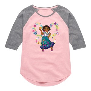 Girls' - Encanto -  Shirt Tail Raglan Graphic T-shirt - 1 of 4