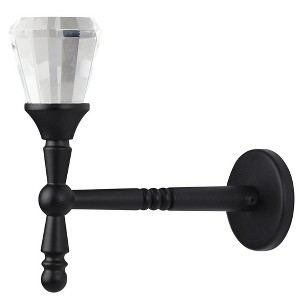 Cristallo Crystal and Metal Drapery Tieback Holdback - 3 Finishes - 1 of 1