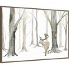 Amanti Art 41"x28" Christmas Forest Landscape by Tara Reed Framed Canvas Wall Art Print - 2 of 4