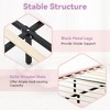 Lyngins Queen Size Upholstered Floating Bed Frame with LED Lights, PU Leather Platform Bed with Button-Tufted Headboard, Durable Wood/Metal Slats, - 4 of 4