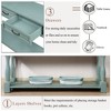 Sapphtopaz TV Stands for Living Room Wooden Retro Narrow Entryway Table with 3 Drawers and 1 Bottom Shelf Rectangle Console Table for Hallway - 3 of 4