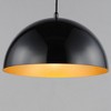 ET2 Lighting Hemisphere 1 - Light Pendant in  Gloss Black/Gold - 3 of 3