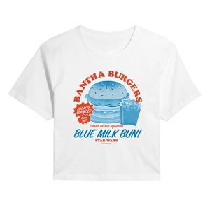 Women's - Star Wars - Bantha Burgers Cropped Graphic T-Shirt - 1 of 4