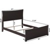 AFI Furnishings Metro Full Traditional Bed with Matching Footboard and Turbo Charger in Espresso - 4 of 4