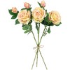 Northlight Real Touch™ Cream and Pink Artificial Rose Stems, Set of 6 - 26" - 4 of 4