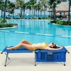 Costway Folding Camping Cot Heavy-duty Camp Bed W/Carry Bag for Beach Traveling Vocation Grey\Blue\Green - 4 of 4