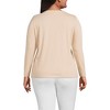 Lands' End Women's Relaxed Supima Cotton Long Sleeve V-Neck T-Shirt - 2 of 3