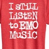 Women's - Instant Message - I Still Listen To Emo Music Short Sleeve Graphic T-Shirt - 2 of 4