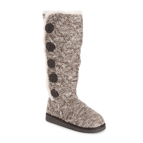 Essentials By Muk Luks Women s Malena Boots Stone Lattice 9 Target