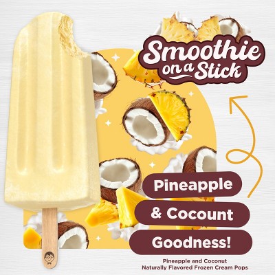 JonnyPops Pineapple and Coconut with Cream Frozen Pops - 8.25 fl oz/4ct