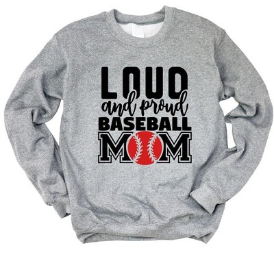 Simply Sage Market Women's Graphic Sweatshirt Loud and Proud Baseball Mom
